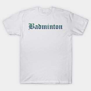 Badminton Gradient Text T-Shirt